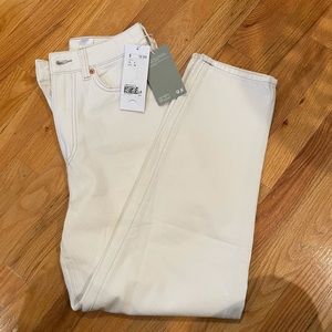 H&m high waisted wide leg jeans NWT